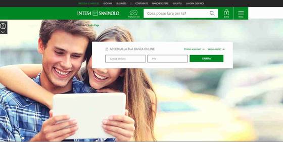Home Banking Intesa SanPaolo accesso clienti facile da utilizzare