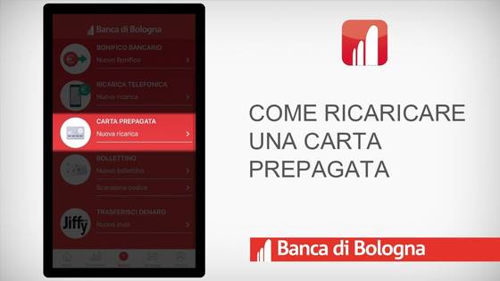 Servizio di ricarica carta prepagata tramite Home Banking