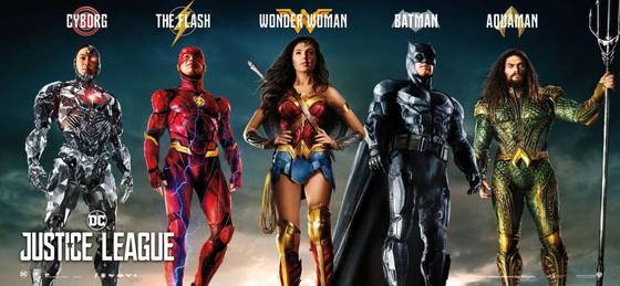 The Justice League, arrivano i Supereroi della DC Comics il 16 novembre