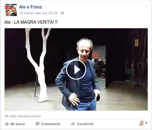 Alessandro Besentini ( Ale & Franz ) è dimagrito