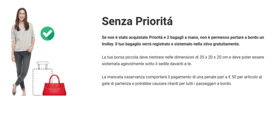 Ryanair trolley vietati a bordo se non paghi di un pacchetto extra