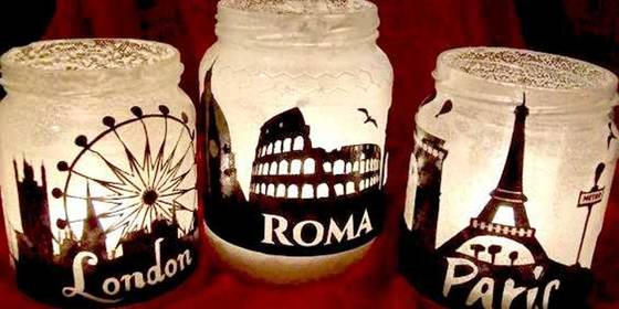 7 Idee per decorare i barattoli di vetro per decorare la tua casa