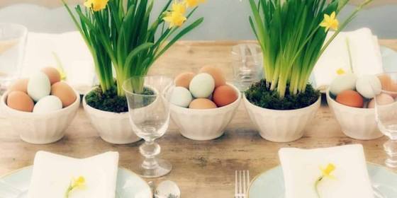 Apparecchiare la tavola di Pasqua con creatività e fantasia