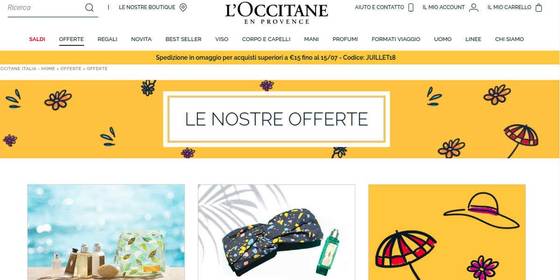 L'Occitane shop online per cogliere al volo le offerte del momento