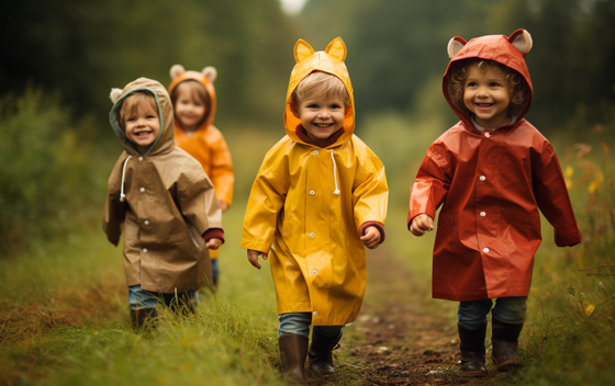 La versatilità degli impermeabili per bambini con cappuccio regolabile