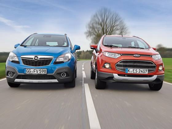 Confronto Opel Mokka e Ford Ecosport