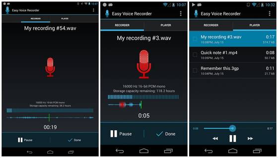 Registratore audio su Android, ecco alcune App da provare