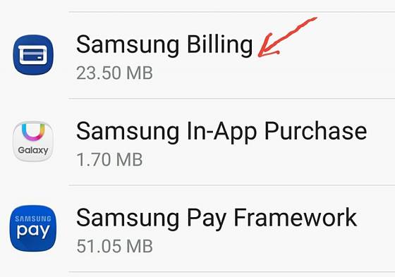 App Billing di Samsung Cos'è? 