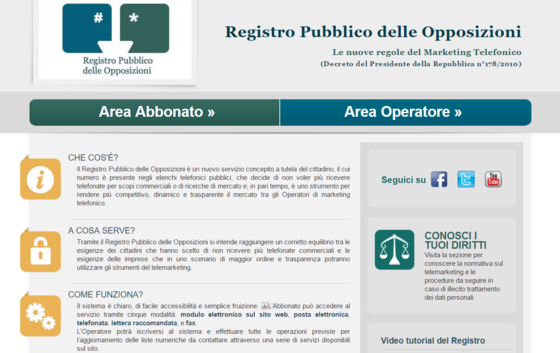 Registro delle Pubbliche Opposizioni Come Iscriversi