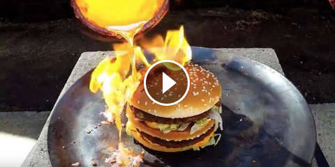 Un Big Mac Resiste a del Rame Sciolto a 1085 Gradi!